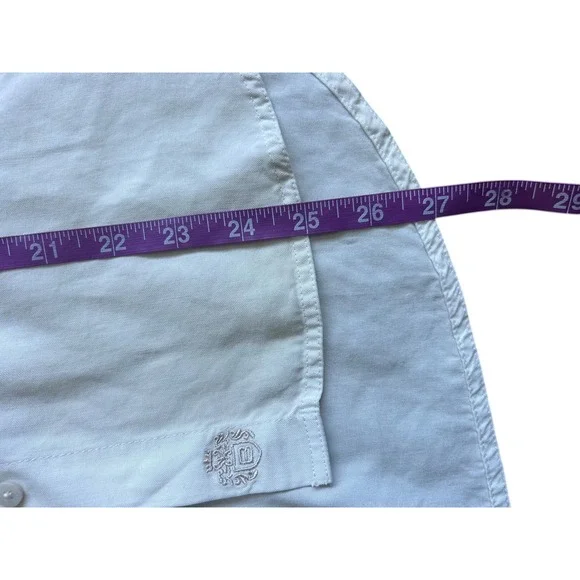 Babaton Utility Button Down Shirt Garment Dyed Matte Pearl Off White XS NEW - Picture 7 of 10